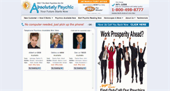 Desktop Screenshot of absolutelypsychic.com